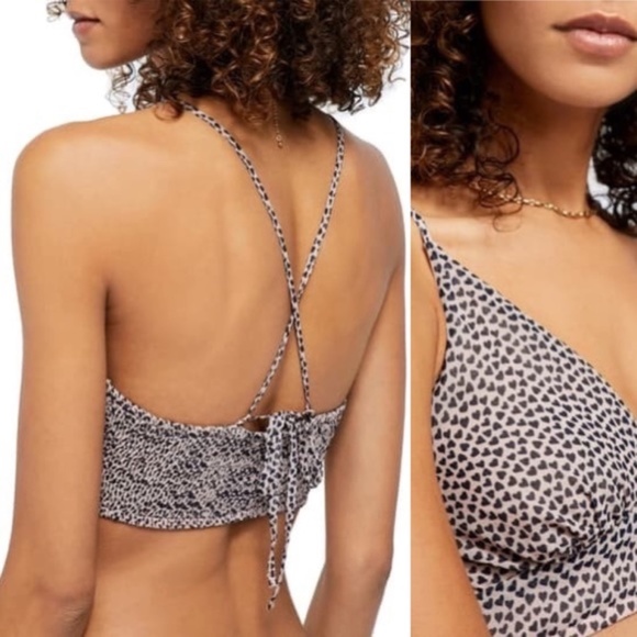 Free People Casie Soft Bra Nude Combo Heart NWT extra small - Picture 5 of 16